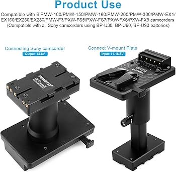 Amazon | FOMITO バッテリープレート電池アダプター V マウント